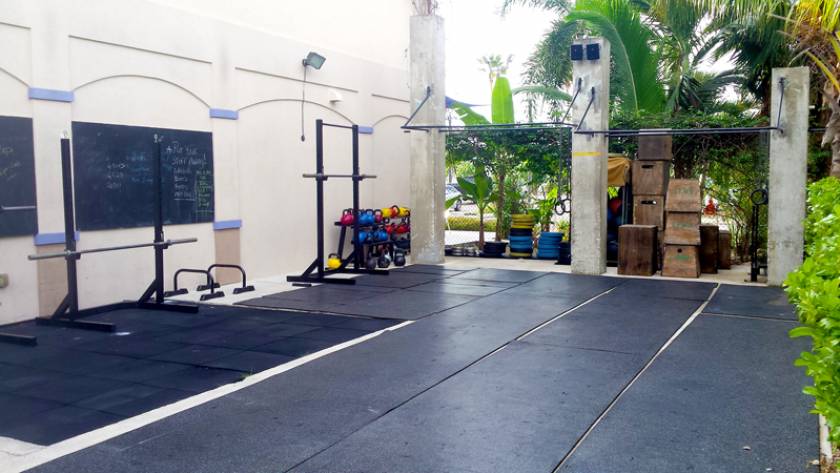 outside workout space