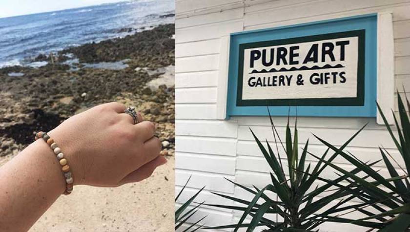 caymanite bracelet and Pure Art sign