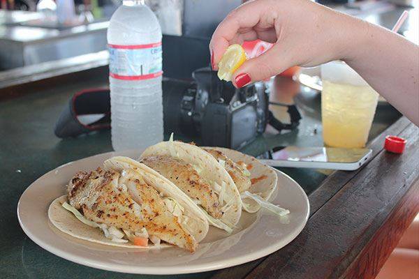 fish tacos by the sea