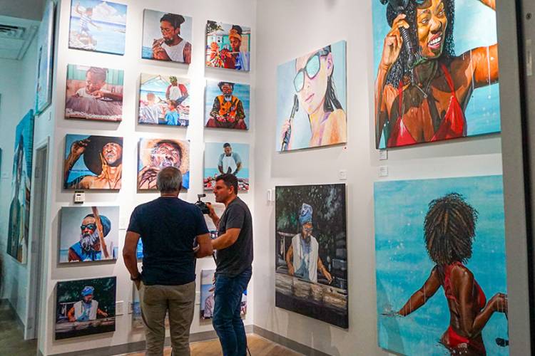 inside art studio