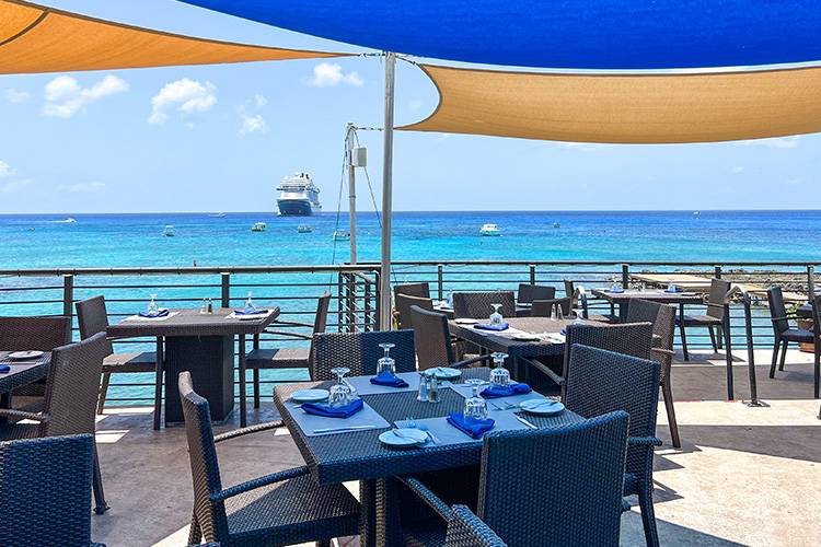 ocean view from restaurant