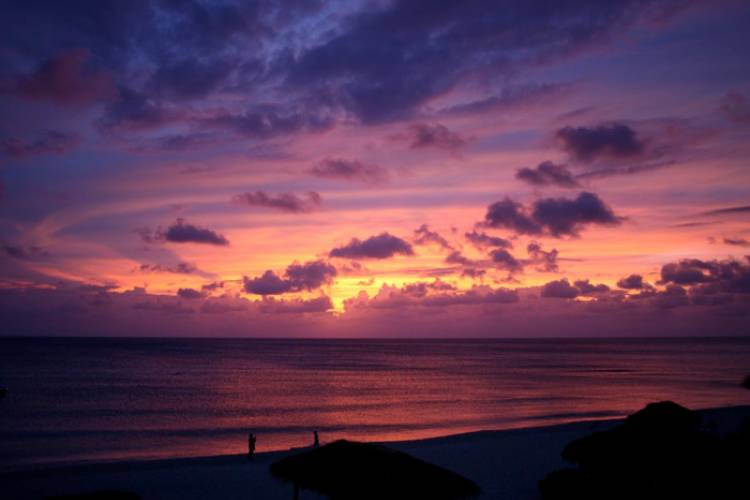 cayman islands at sunset