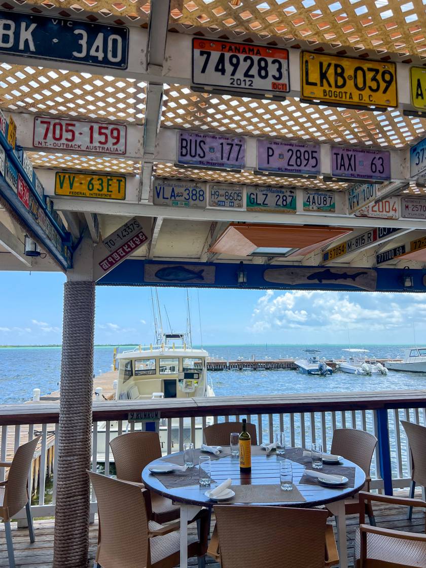 dining setting at Tukka West Bay