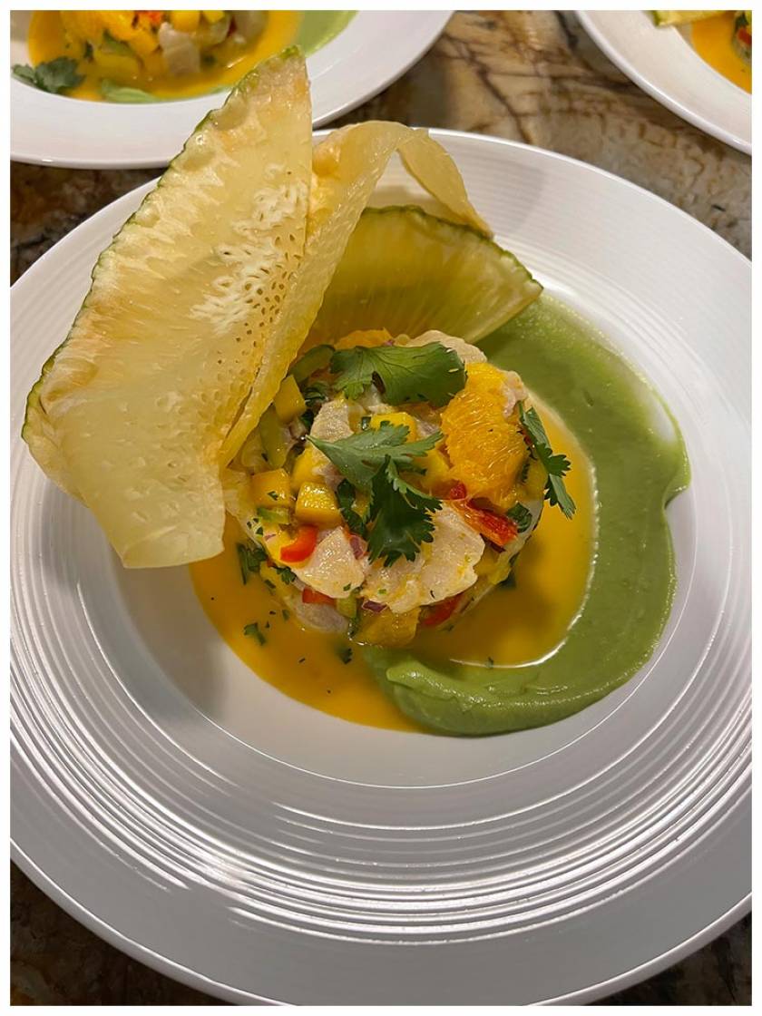 ceviche with avocado