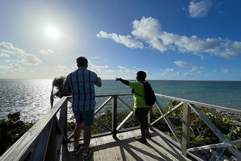 two men on deck at wreck of the ten sails