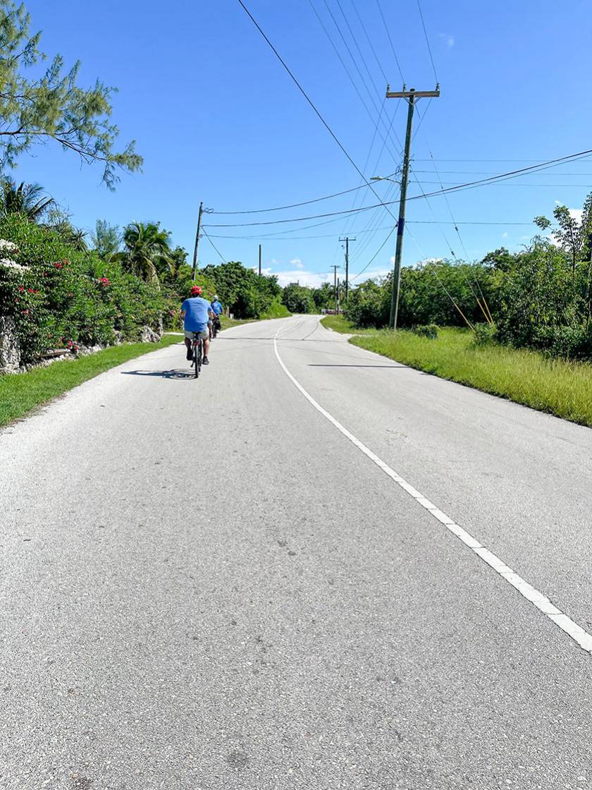 biking an island neighborhood