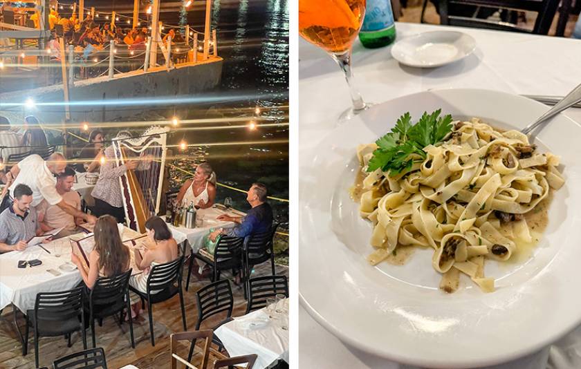 man playing harp on casanova deck