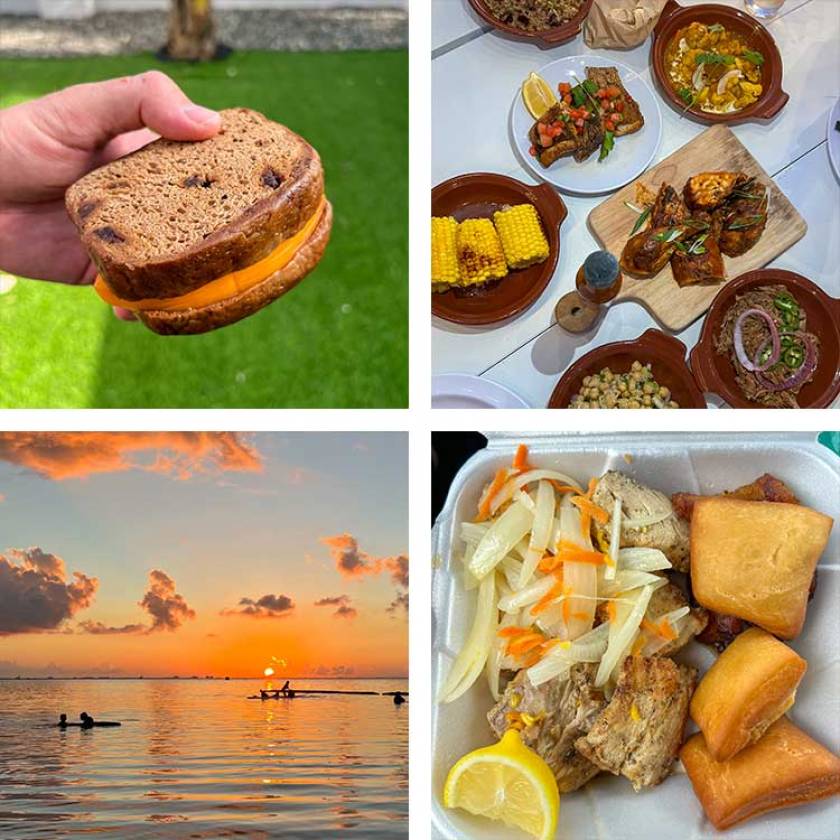 Cayman food and sunsets
