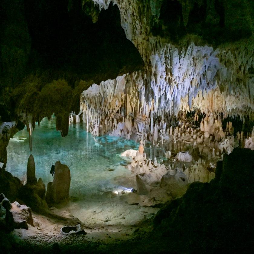 inside crystal caves