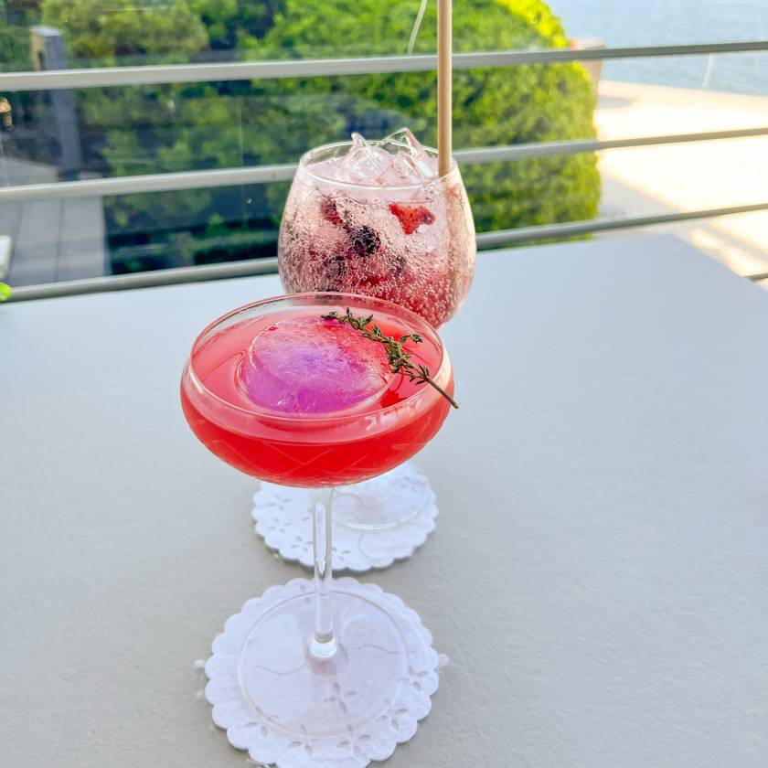 two mocktails