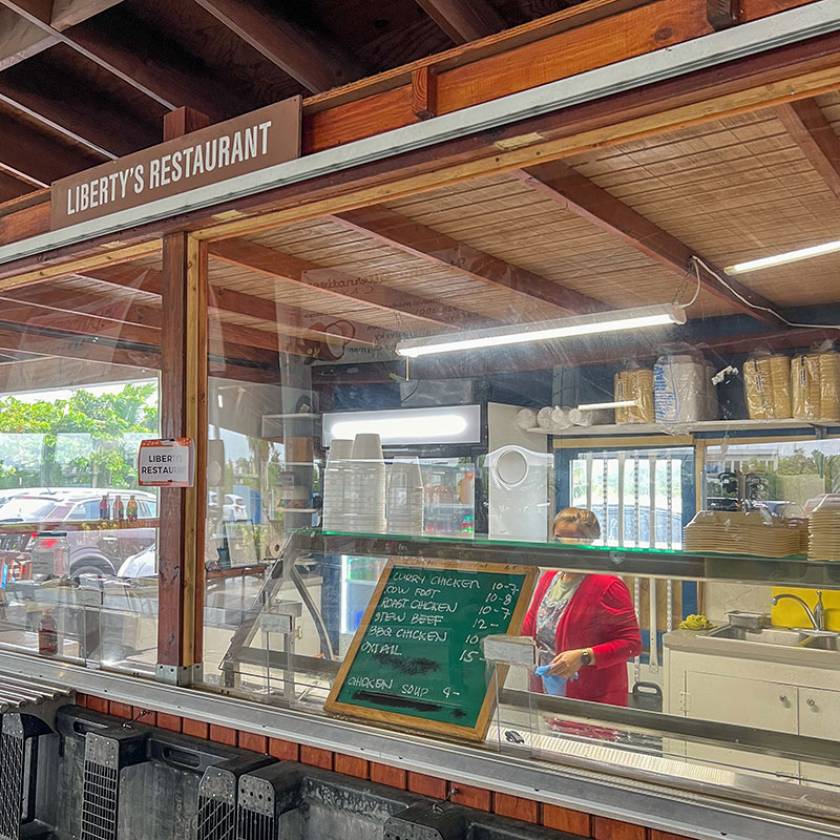 food stall at farmers market at cricket grounds