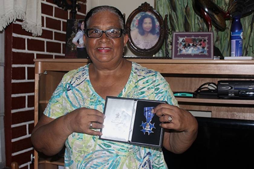 Mrs. Nettie with her National Award