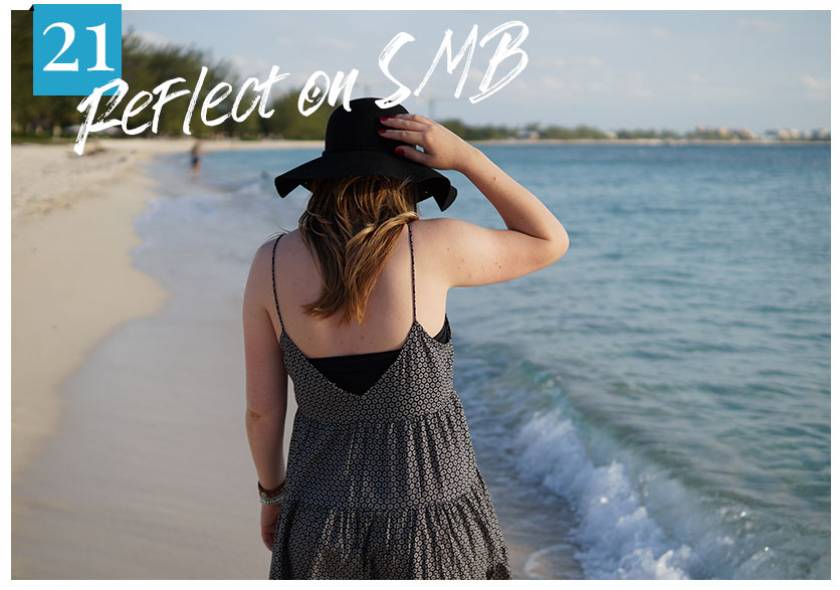 woman walking on seven mile beach