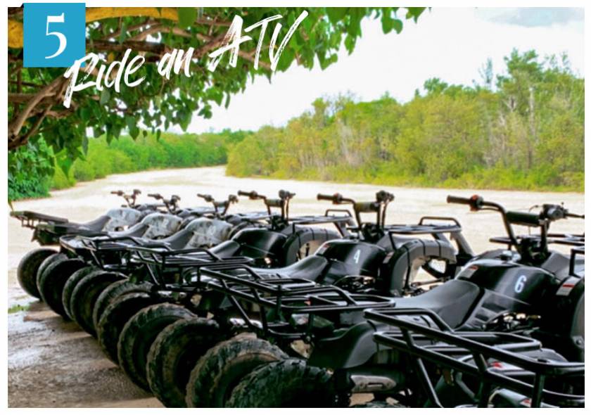 atvs lined up at barkers park