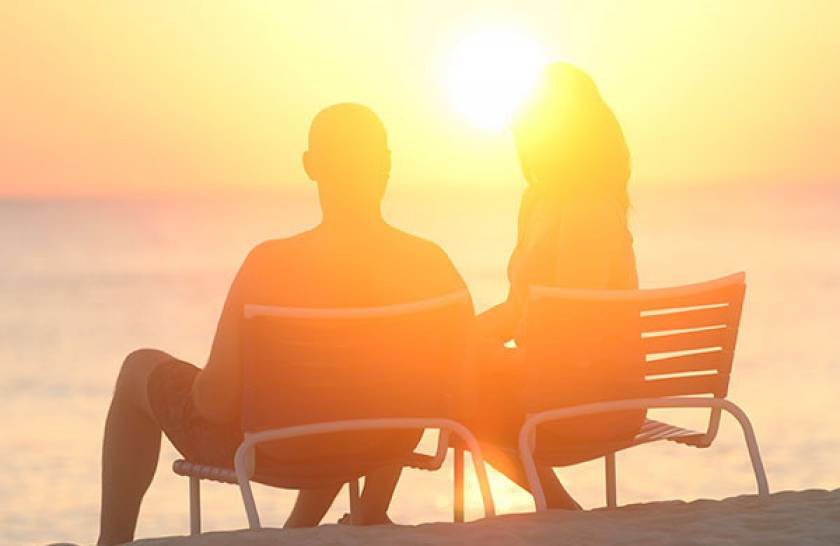 couple at sunset